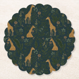 Tropical Giraffe Hangout Underlägg Papper