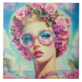 Tropical Glamor Queen Kakelplatta