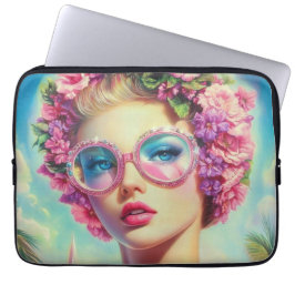 Tropical Glamor Queen Laptop Fodral