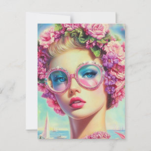Tropical Glamor Queen Vykort