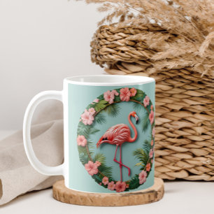 Tropical Grace Balancing Flamingo Kaffemugg