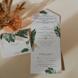 Tropical Greenery | Allt i en bröllopsinbjudan