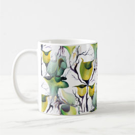 Tropical Greenery Fairyland Watercolor Plants Kaffemugg