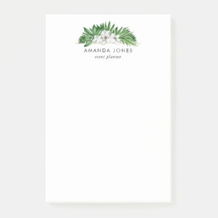 Tropical Greenery Foliage Post-it Block