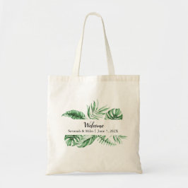 Tropical Greenery Handflatan Welcome Bag Tygkasse