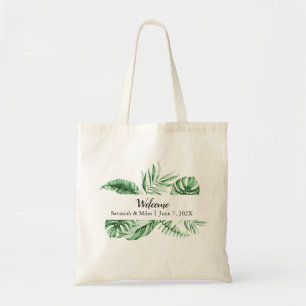 Tropical Greenery Handflatan Welcome Bag Tygkasse