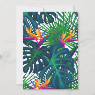 Tropical Greenery Jungle Löv paradise Julkort