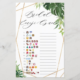 Tropical Greenery Möhippa Emoji Game