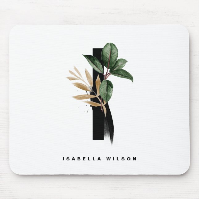 Tropical Grey Brev I Monogram Personlig Musmatta (Framsidan)