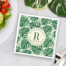 Tropical Grey Monstera Family Reunion Party