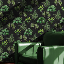 Tropical Grey på Black Mönster
