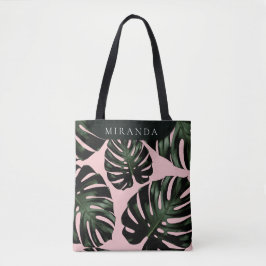 Tropical Grey Ro Grönt Bridesmaid Namn Tygkasse