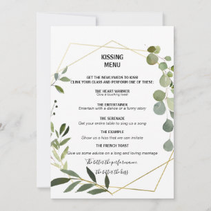 Tropical Grönt Lövs Kissing Menu