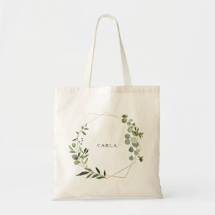 Tropical Grönt Lövs Tote Bag Tygkasse