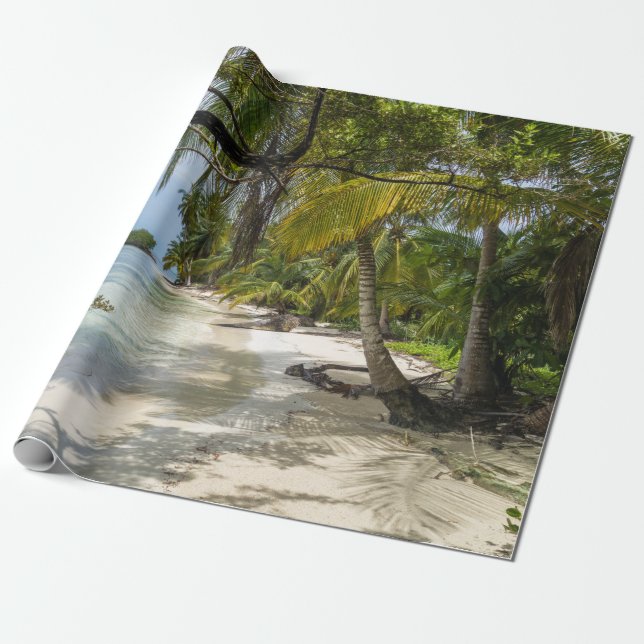 Tropical Grove Presentpapper (Utrullad)