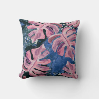 Tropical Grunge Mönster Kudde