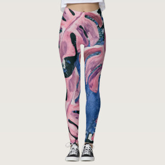 Tropical Grunge Mönster Leggings
