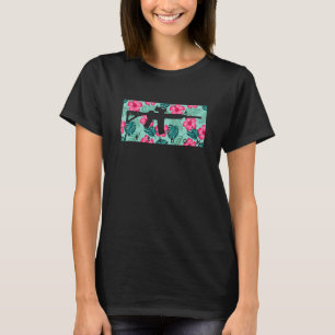 Tropical Gun Älskare Firearm Beach Hawaiian Aloha  T Shirt