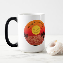 Tropical Halloween Magisk Mugg