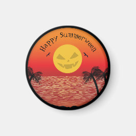 Tropical Halloween Magnet