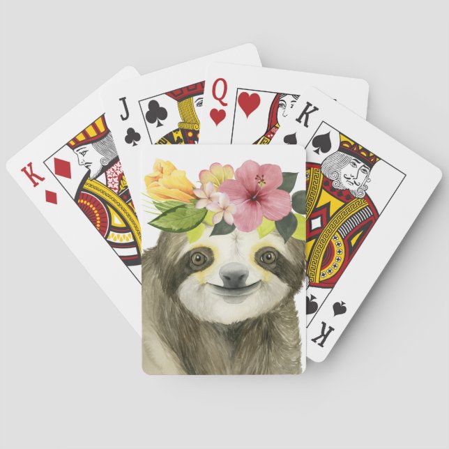 Tropical Halo | Sweet Sloth Casinokort (Baksidan)