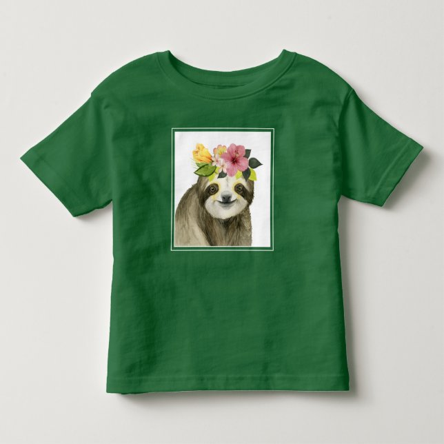 Tropical Halo | Sweet Sloth T Shirt (Framsida)