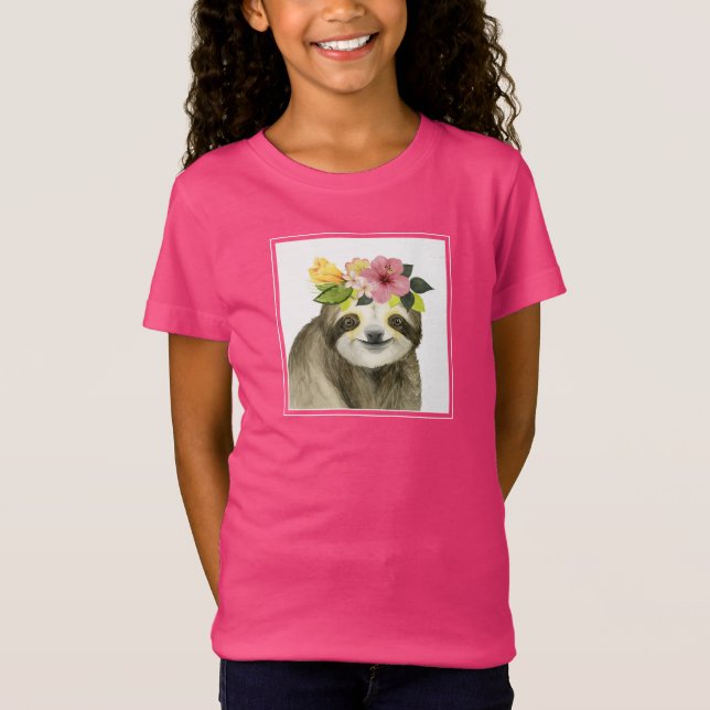Tropical Halo | Sweet Sloth T Shirt (Framsida)