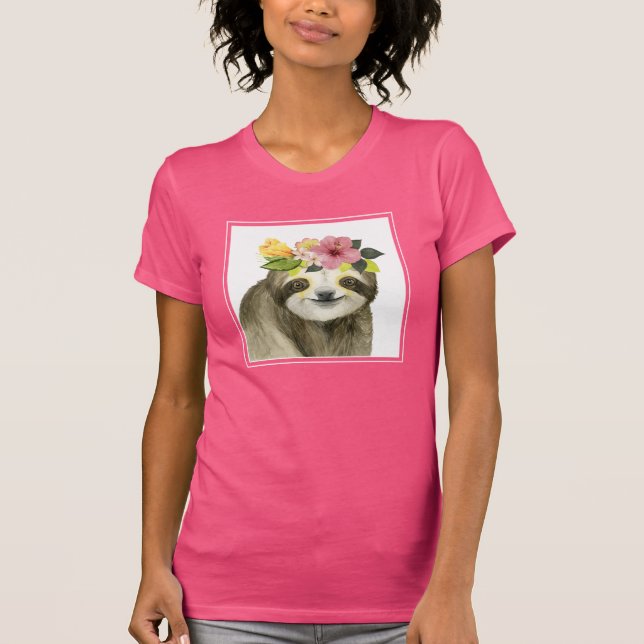 Tropical Halo | Sweet Sloth T Shirt (Framsida)