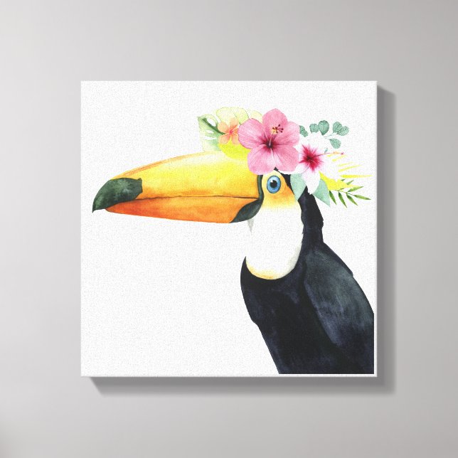Tropical Halo - Toucan Canvastryck (Framsida)