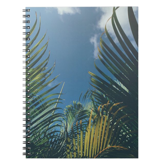TROPICAL HANDFLATAN LÖV ANTECKNINGSBOK (Framsidan)