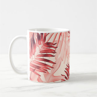 Tropical Handflatan Löv, Hawaii Snyggt Mönster. Kaffemugg