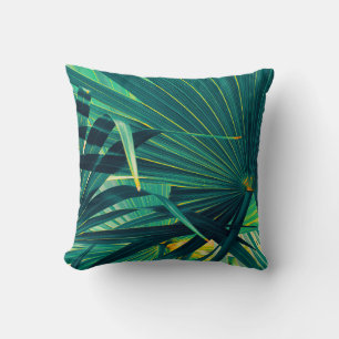 Tropical handflatan löv kudde