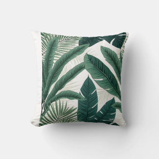 Tropical Handflatan Löv Kudde