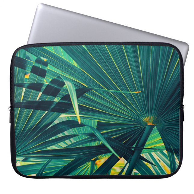 Tropical handflatan löv laptop fodral (Framsidan)