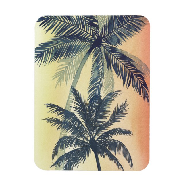 Tropical Handflatan Löv Magnet (Vertikal)