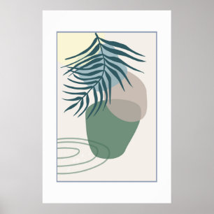 Tropical handflatan löv poster