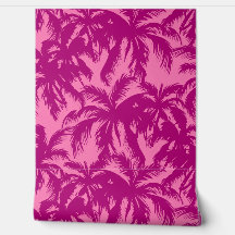 Tropical Handflatan Löv Rosa och Fuscia