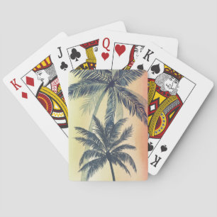 Tropical Handflatan Löv Spel Kort