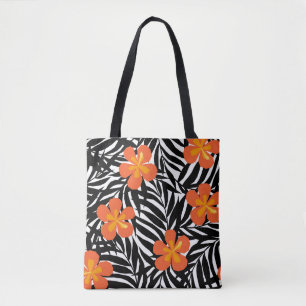 Tropical handflatan löv, vintage Appque stil. Tygkasse