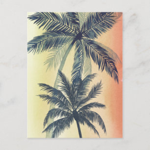 Tropical Handflatan Löv Vykort