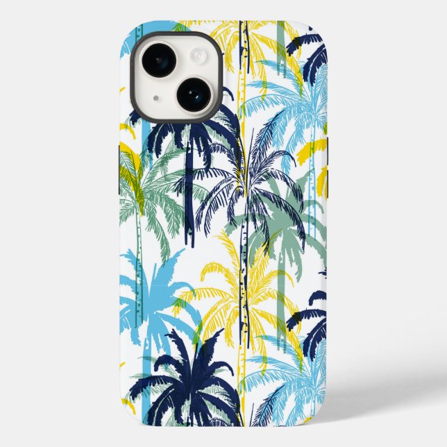 Tropical Handflatan Print iPhone 14 Fodral (Baksida)