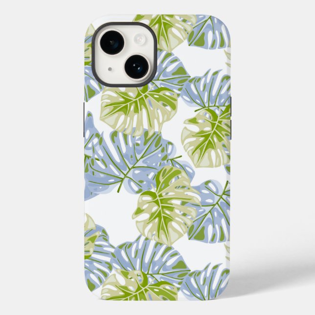 Tropical Handflatan Print iPhone 14 Fodral (Baksida)