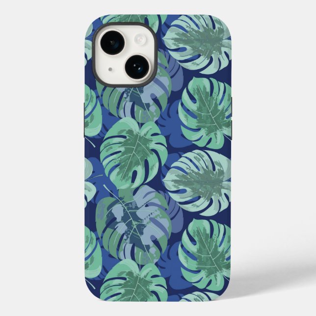 Tropical Handflatan Print iPhone 14 Fodral (Baksida)