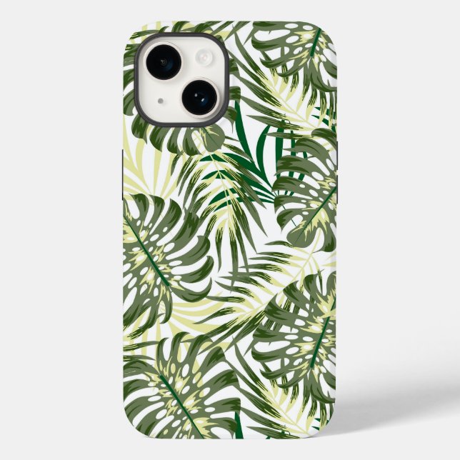Tropical Handflatan Print iPhone 14 Fodral (Baksida)