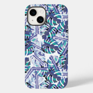 Tropical Handflatan Print iPhone 14 Fodral