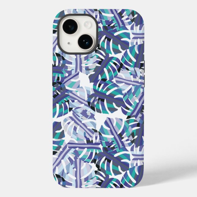 Tropical Handflatan Print iPhone 14 Fodral (Baksida)