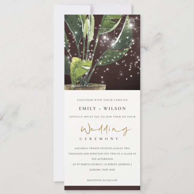 TROPICAL HANDFLATAN STARRY NIGHT MASON BURK LIGHT  INBJUDNINGAR (Framsida)