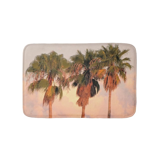 Tropical Handflatan Sunset Bath Mat Badrumsmatta (Framsidan)