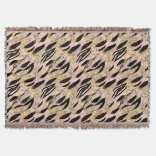 Tropical Handflatan Tiger Animal Print Filt