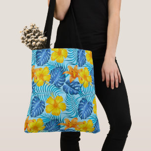 Tropical Handflatan Tote Bag Tygkasse